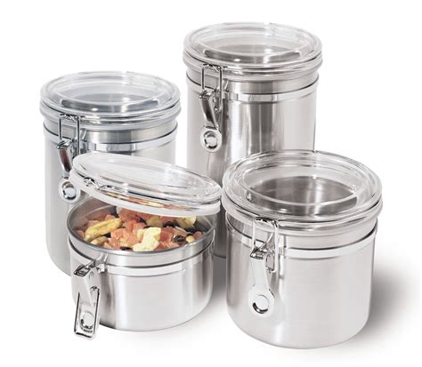 metal food storage box|stainless steel storage jars.